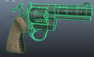 revolver 38 colt 3d model