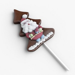 santa cookie 3D