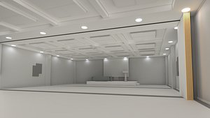 Sci-Fi Interior SCENE futuristic INTERIOR 3D model