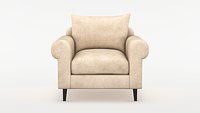 Evesham Boucle Stylish  Armchair 3D Model