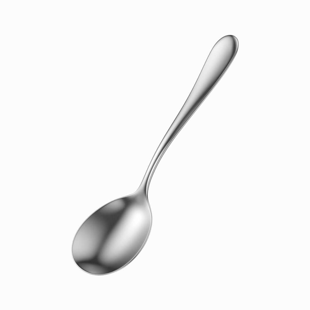 Common cutlery soup spoon 3D model - TurboSquid 1286070