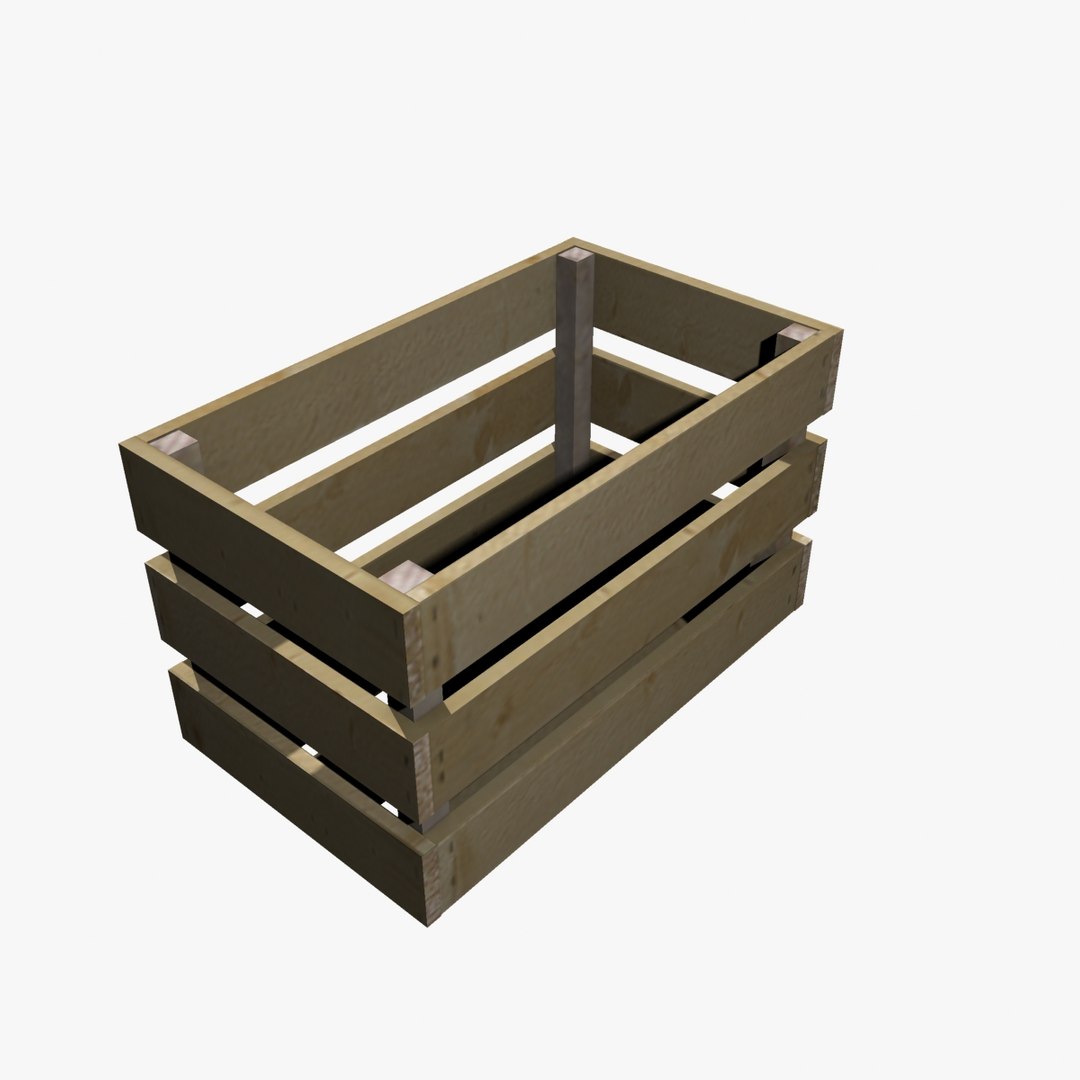 crate slates 3d model