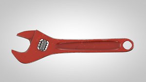 3D adjustable spanner wrench model