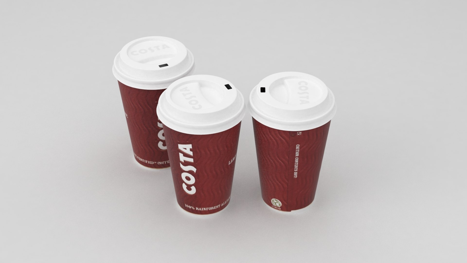 3d Model Costa Coffe Cup