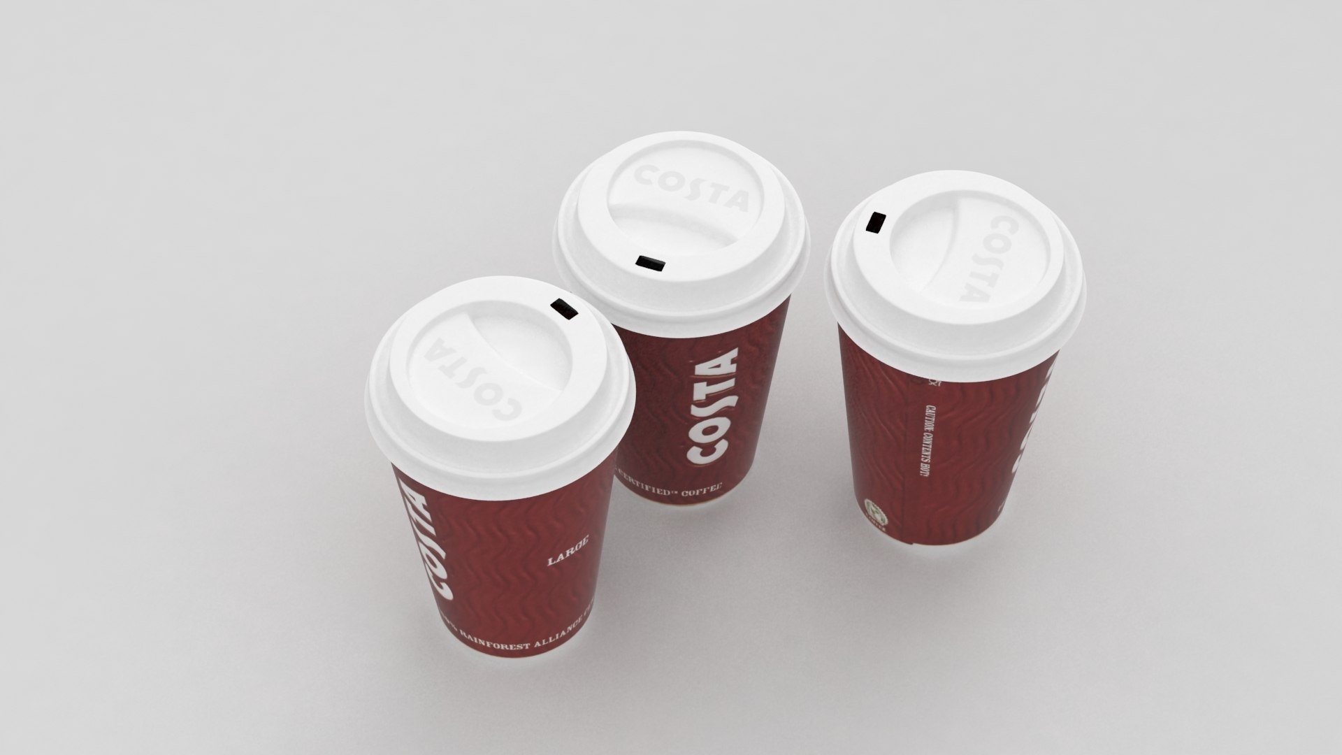 3d Model Costa Coffe Cup