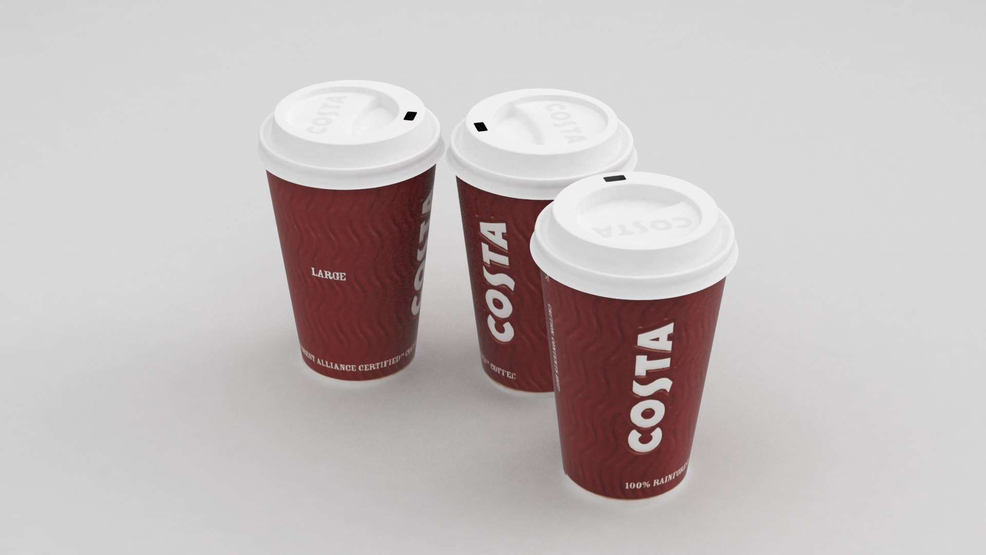 3d Model Costa Coffe Cup