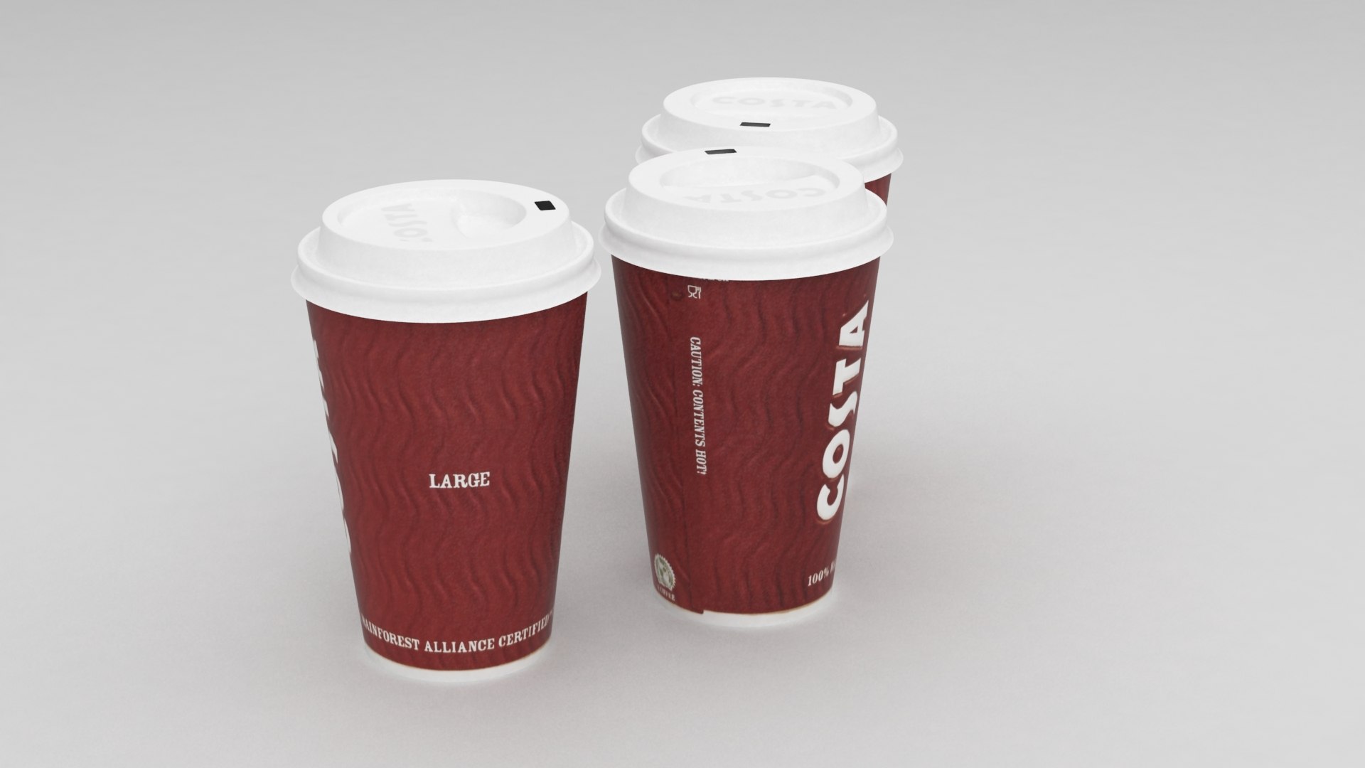 3d Model Costa Coffe Cup