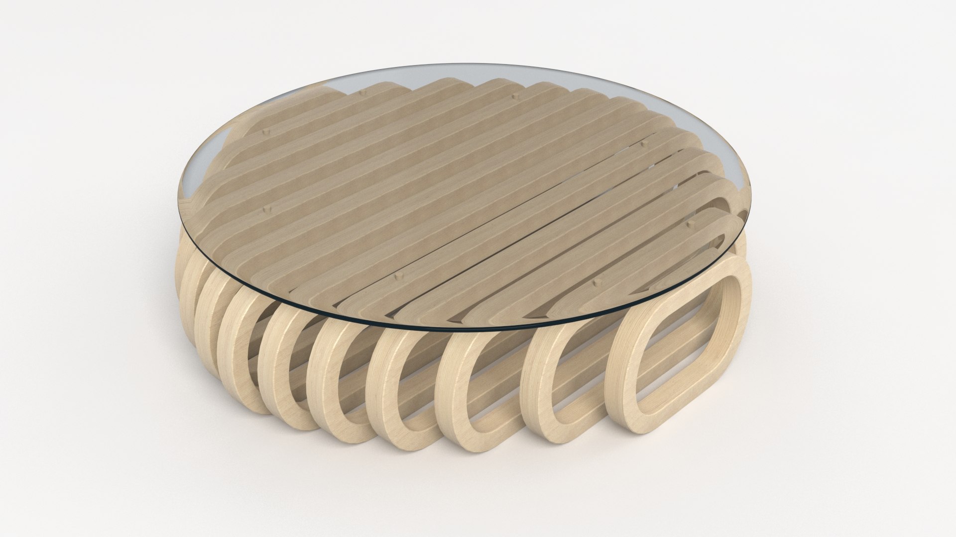 Parametric Coffee Table Glasstop 3D Model - TurboSquid 2392443