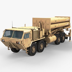 3D model Missile Defense System THAAD