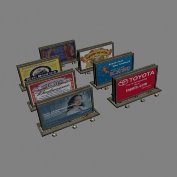 3d billboards model