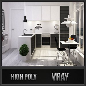 Modern Kitchen Interior 001