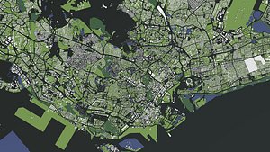 Singapore - city and mass buildings 3D model