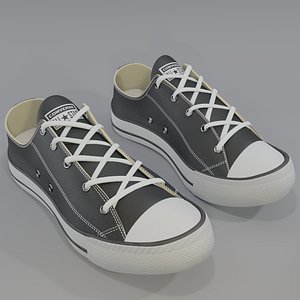Conver All Stars Low  Black 3D model