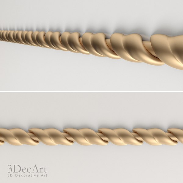 free decorative moldings 3d model