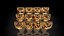 Lot de 12 bagues astrologiques