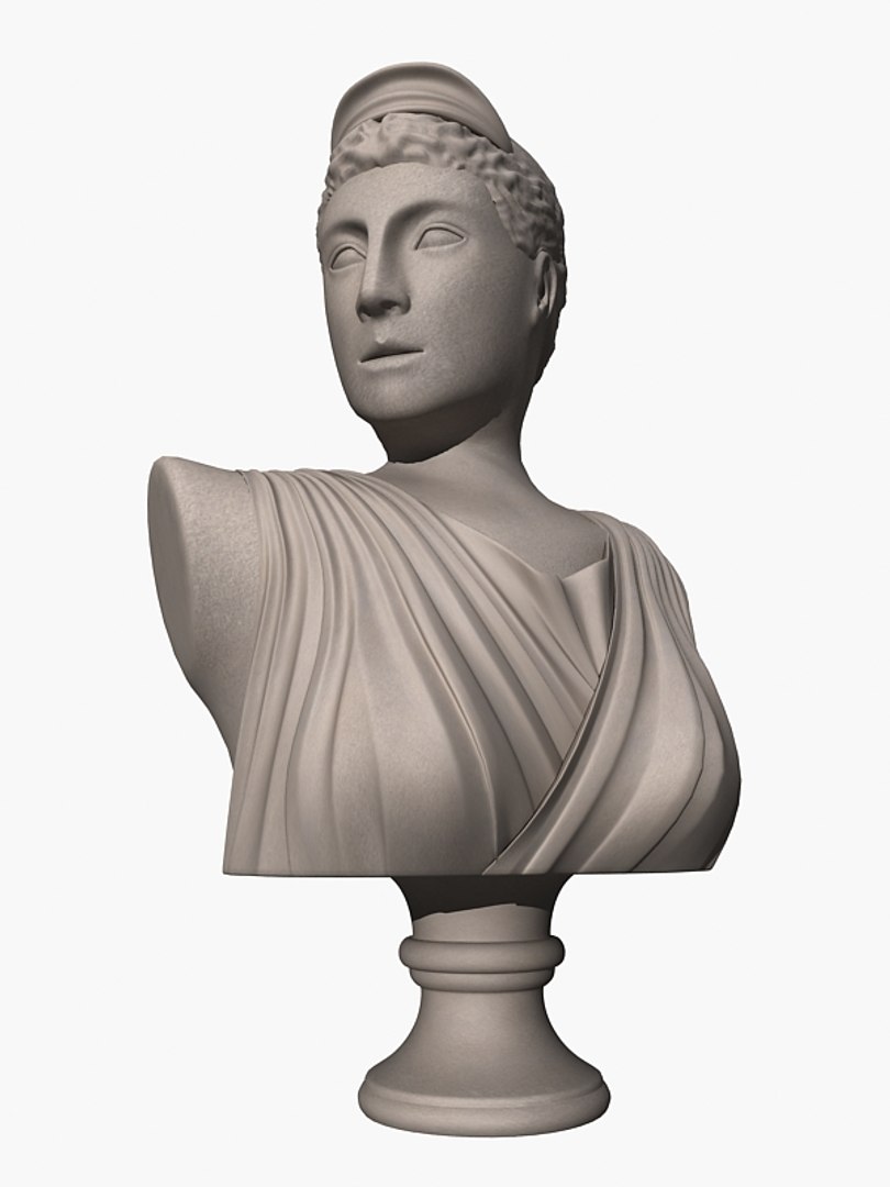 ancient greek artemis bust max