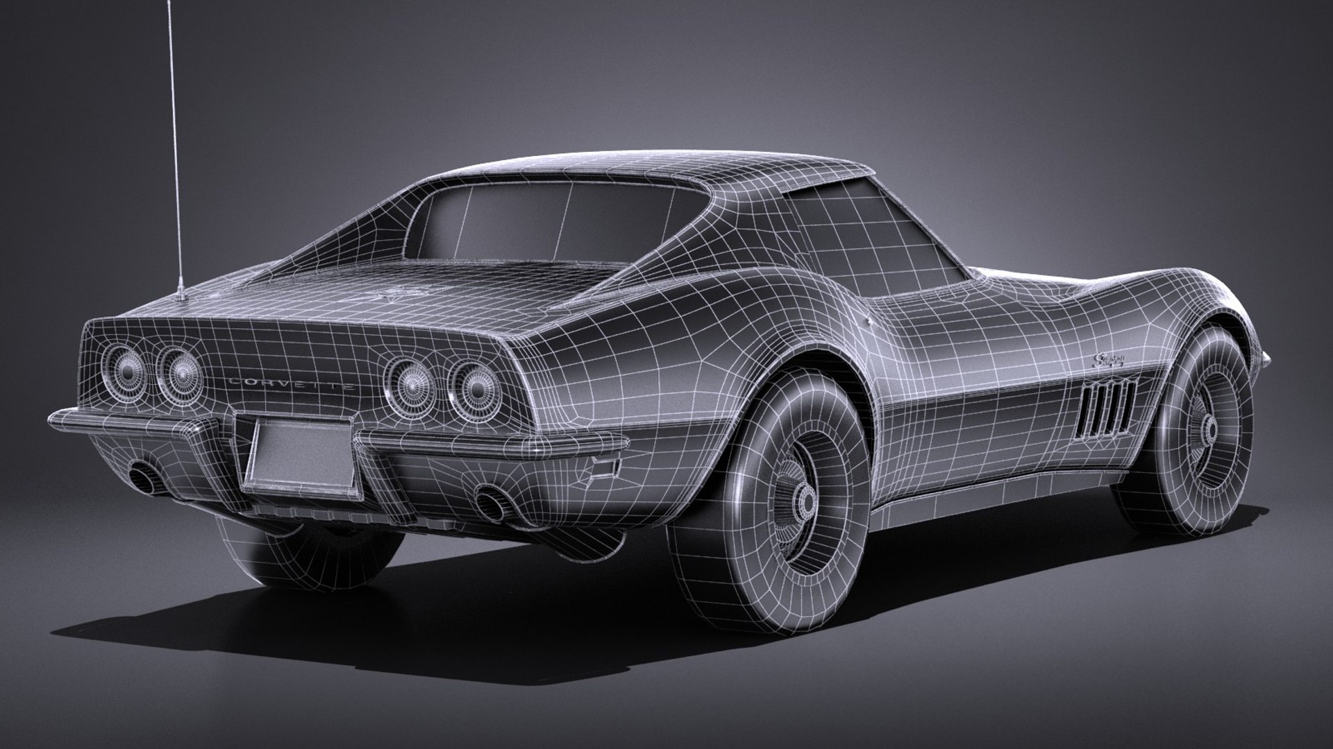 3D Chevrolet Corvette C3 - TurboSquid 1341308