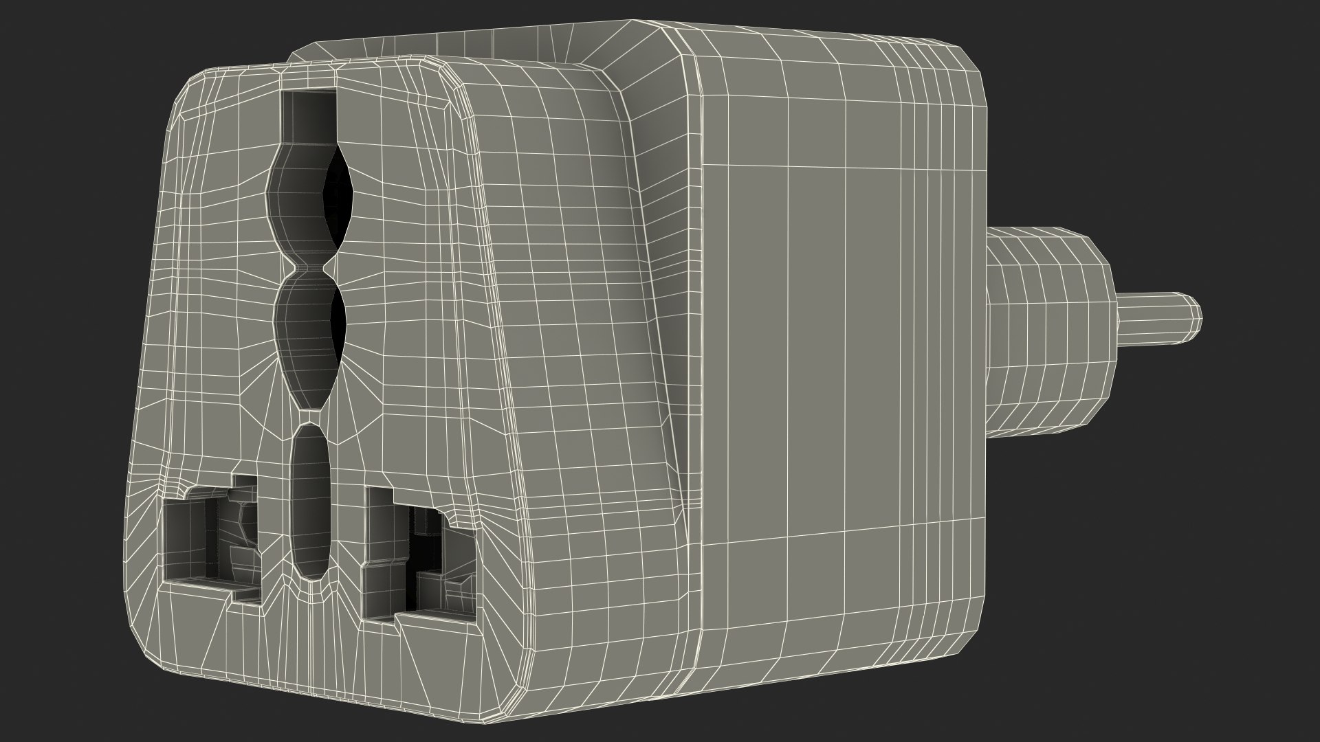 Type L Universal Plug Adapter Black model TurboSquid 1839181