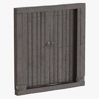 19th Century Bulgarian Village Door 01