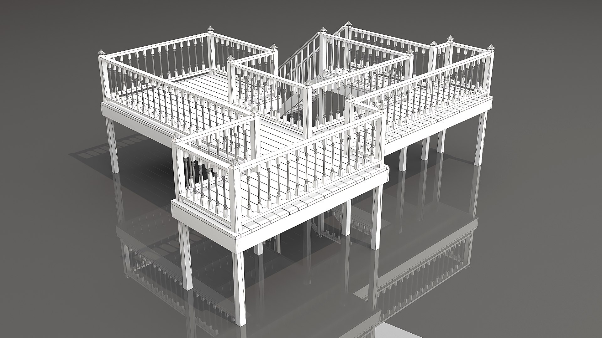 3D Wood Veranda 1 - TurboSquid 2135973