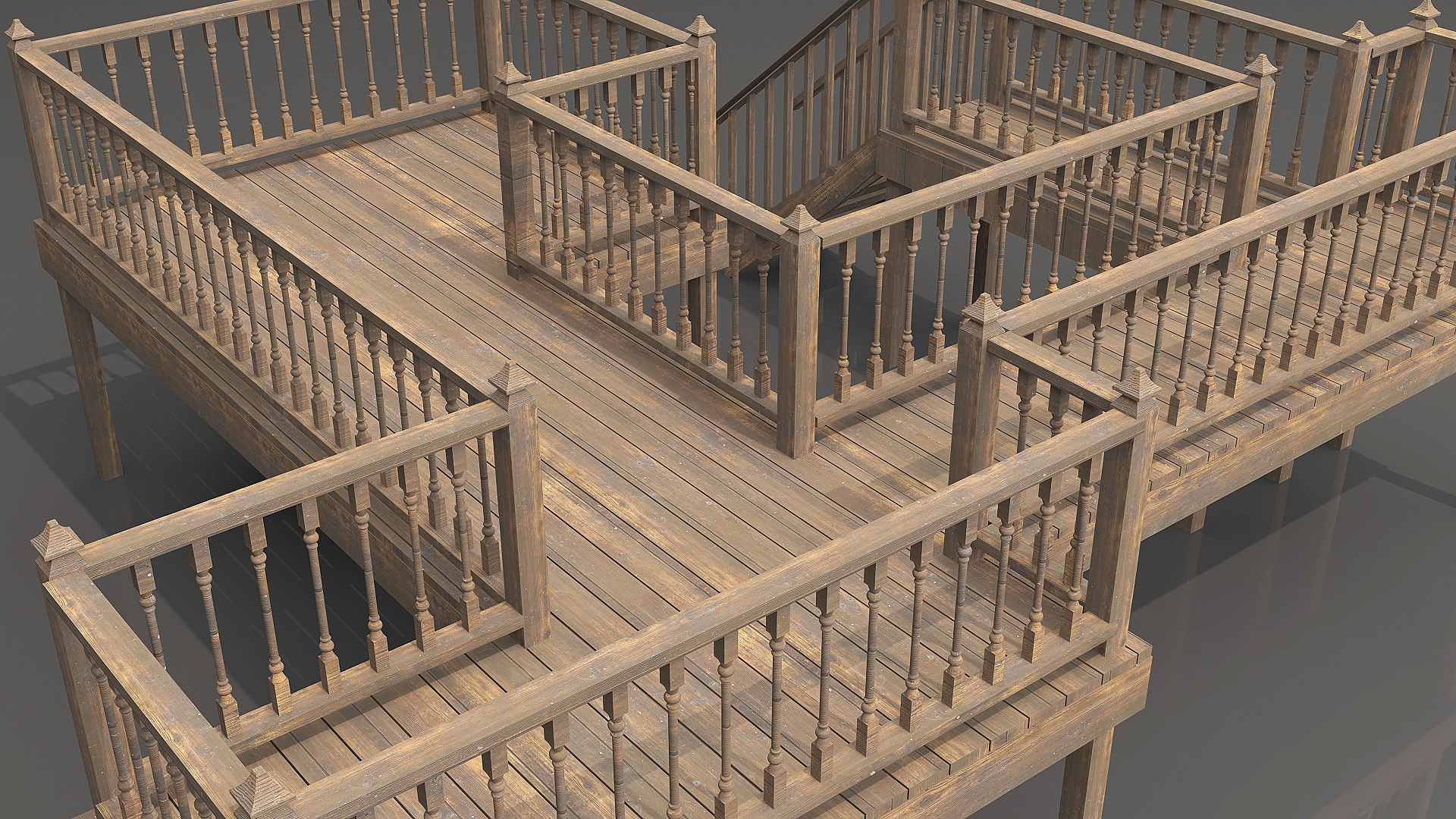 3D Wood Veranda 1 - TurboSquid 2135973