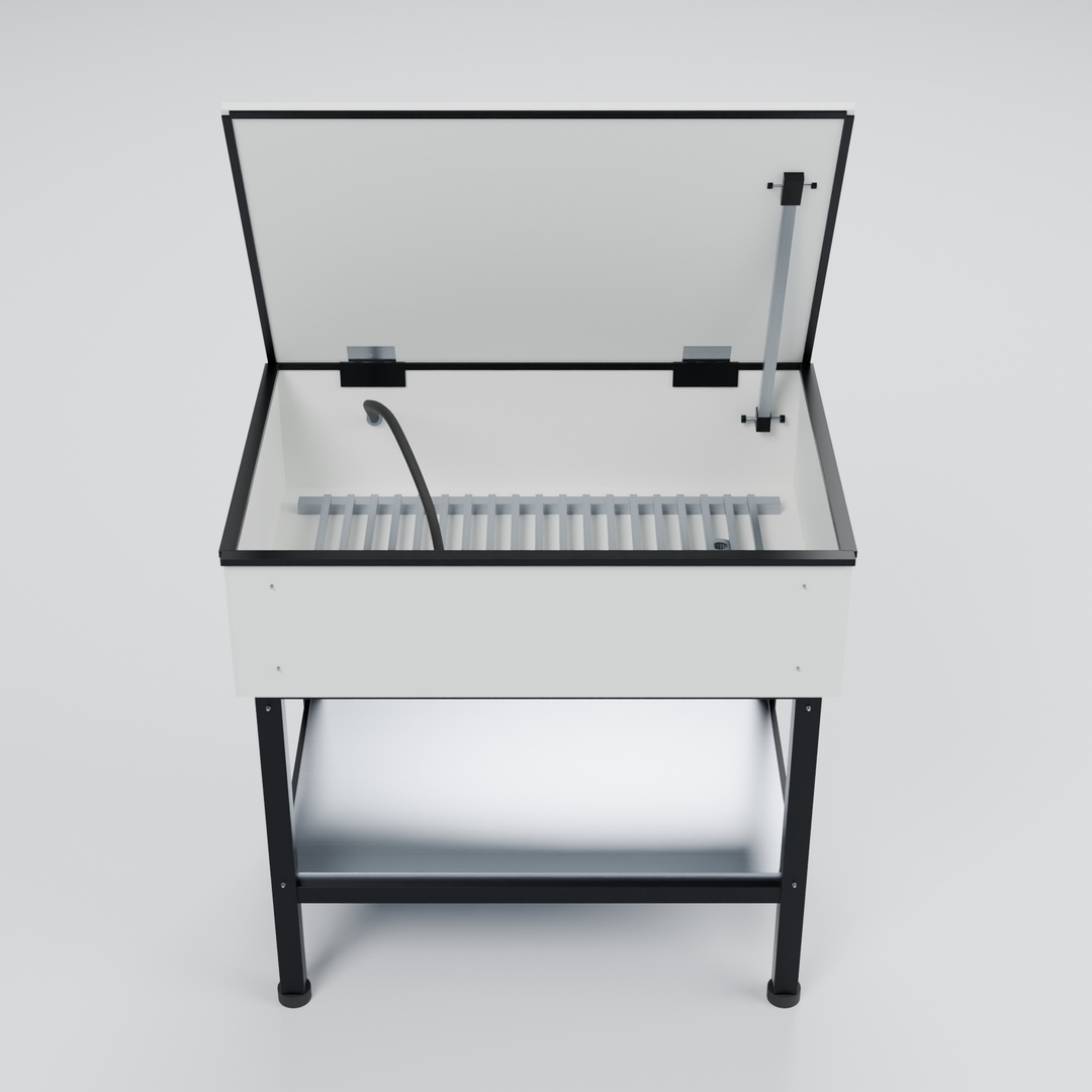 Open Parts Washer with Pinned Lid and Supported Washing Hose 3D model https://p.turbosquid.com/ts-thumb/dL/tVT6Uz/fK/turntable/jpg/1791868774/1920x1080/turn_fit_q99/97adf1d4e1e991371a710dd55406006f0f305bbc/turntable-1.jpg