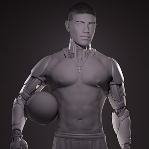 3D Cyborg Basketballer