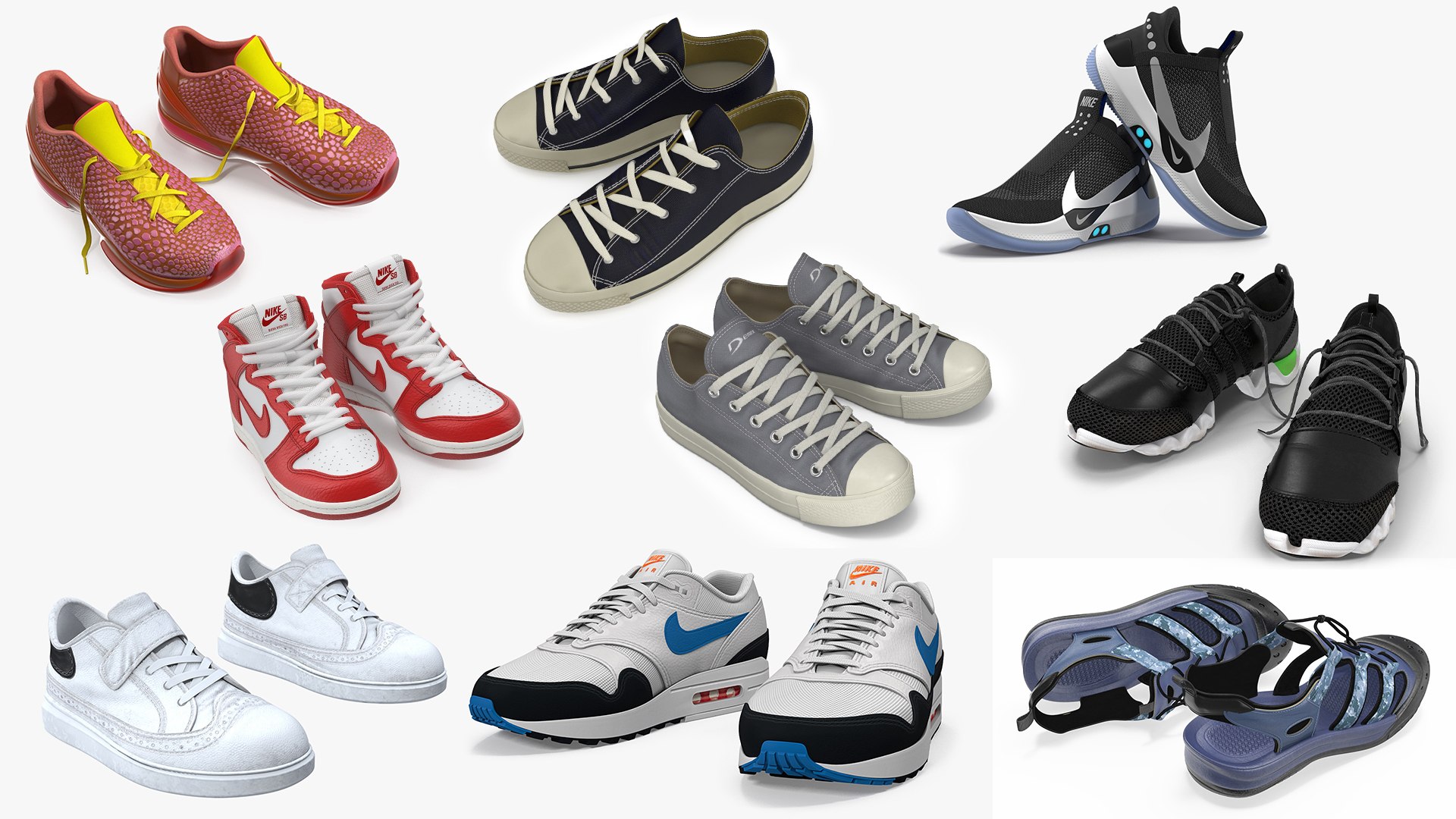3D Sneakers Collection 6 model https://p.turbosquid.com/ts-thumb/dM/61aAZ3/t3/001/jpg/1776161563/1920x1080/fit_q87/9ad6afeeb642dca7dfb23307749f09eb9bb4d8b3/001.jpg