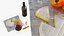 Wine Serving Set with Brie Cheese and Apricot Slices