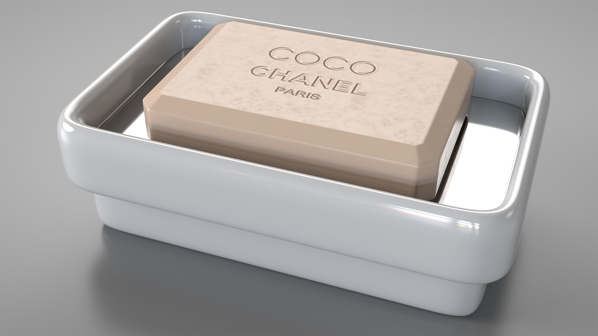 Soap Dish Tower 3D model preview