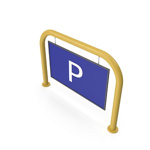 3D model Metal Parking Spot Sign 3D Model - Realistic Render  Detailed Design