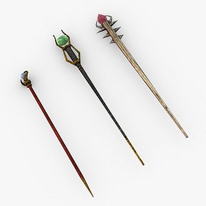 staffs games 3d model