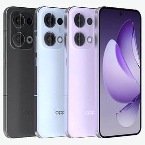 3D model OPPO Reno 13 All Colors
