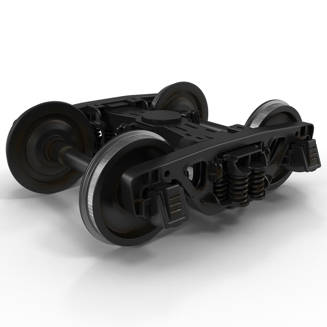 Train Wheels 3D model preview