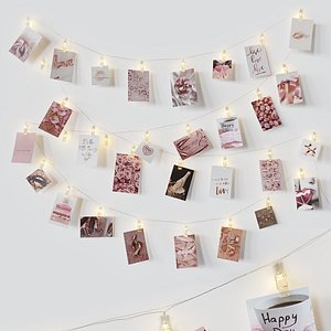3D Editable photo garland love model
