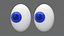 Olhos Emoji Azul