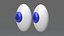 Olhos Emoji Azul