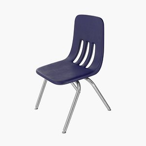 School Chair V2 3D model