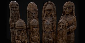 3D Slavic Gods Figurines Set