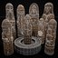Conjunto de figuras de dioses eslavos