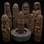 Conjunto de figuras de dioses eslavos