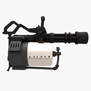 minigun team fortress 2 3d model