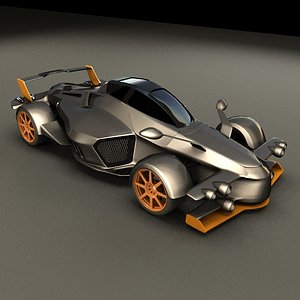 3d model exotic sports car tramontana