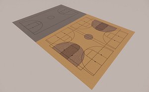 3D High School Gym Combinations model