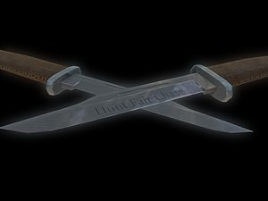 buck knife obj