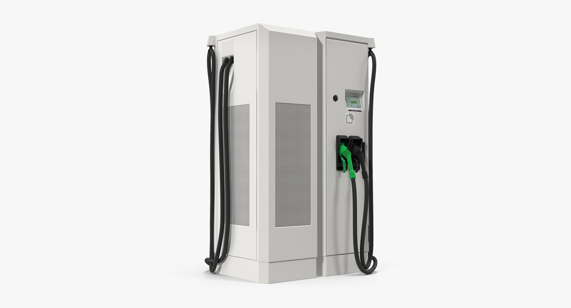 Fast EV Charger Generic 3D model preview