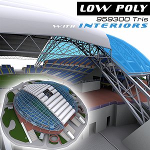 fisht olympic stadium 3d model