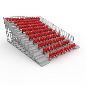 3D model Bleachers 36