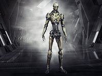 Robo Skeleton Cyborg Robot Full Character