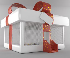3d max inflatable christmas present